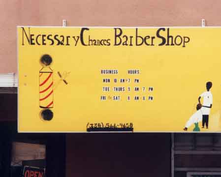 necessary chances barber shop, troy, alabama